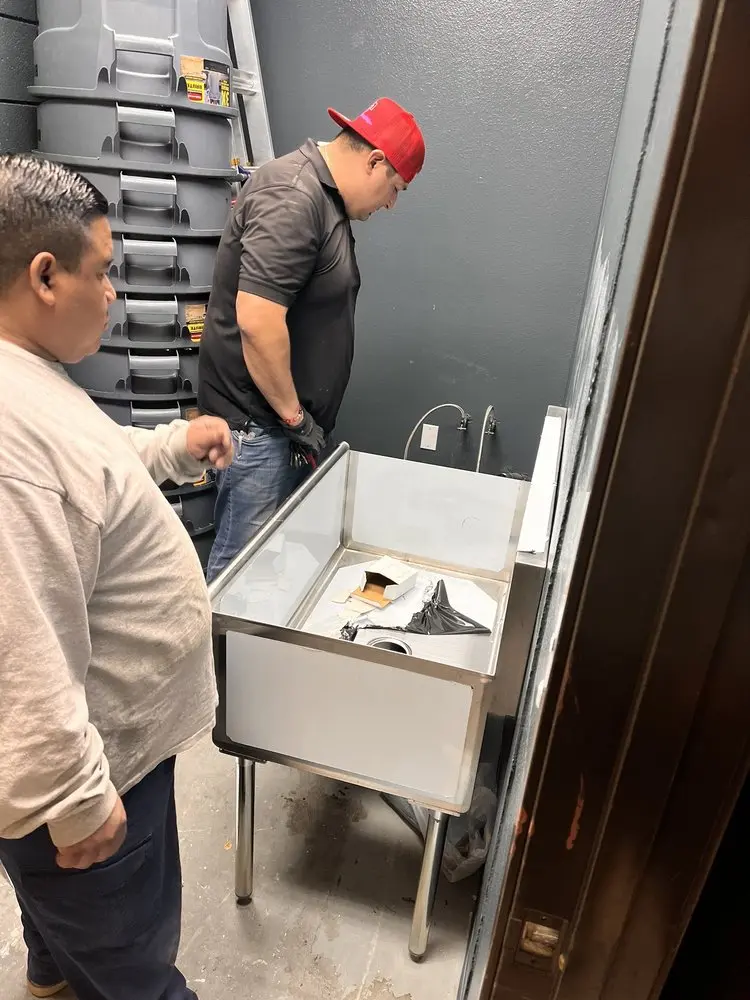 Commercial plumbing and sink installation in Hainesport